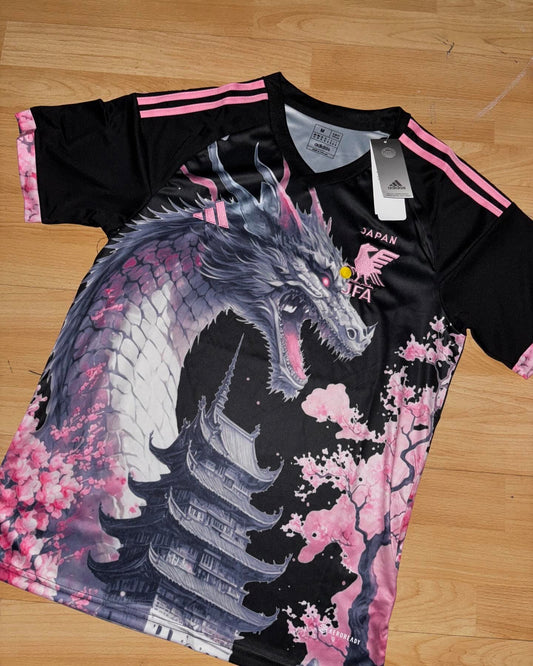 Camiseta Japon Dragon Rosa